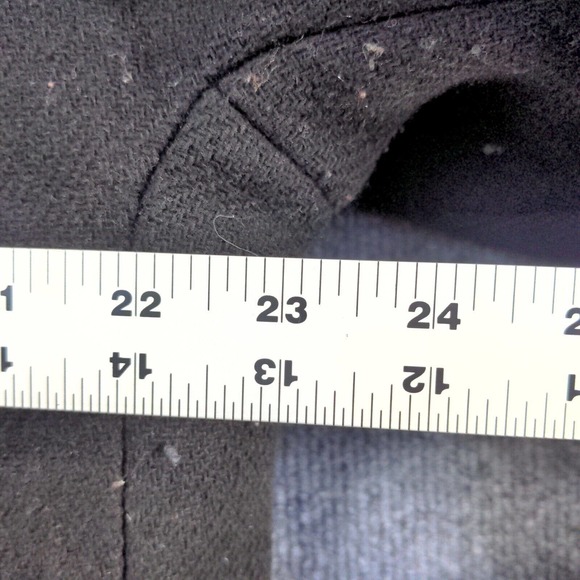 J. Crew Stadium Cloth by Nello Gori Women's Full Zip Coat Black 16 Wool Blend - Picture 12 of 14